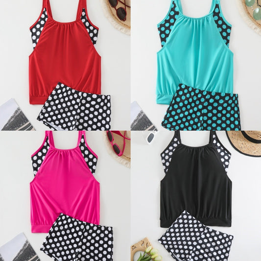 👙 Damski dwuczęściowy kostium kąpielowy w grochy