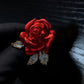 Wysokiej jakości emaliowana broszka w kształcie róży 🌹