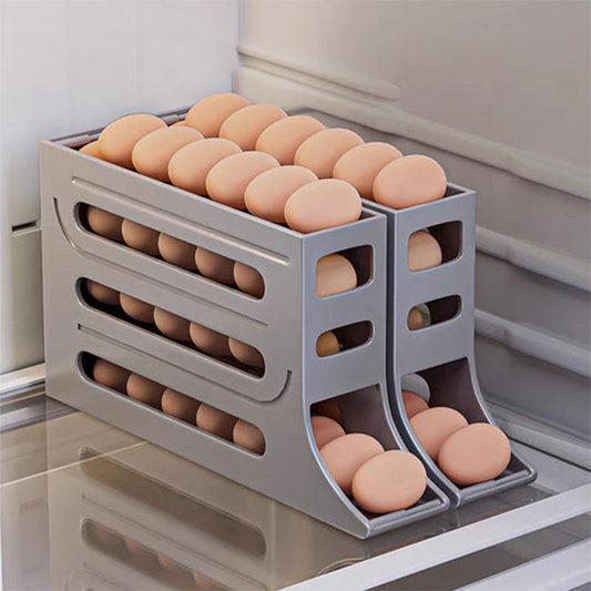 🥚4-poziomowy przechylny stojak do przechowywania jajek