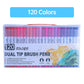 ✨120 kolorów zmywalnych pisaków z podwójną końcówką