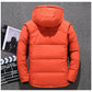 Męska biała kurtka puchowa Parka Winter Warm Jacket