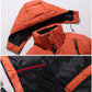 Męska biała kurtka puchowa Parka Winter Warm Jacket