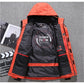 Męska biała kurtka puchowa Parka Winter Warm Jacket