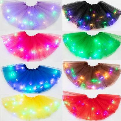 ✨Magiczna i świecąca spódniczka tutu LED✨
