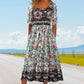 【S-4XL】💃Eleganckie teksturowane sukienki Premium z nadrukiem w stylu boho