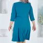 Damska sukienka do pracy Plus Size A-Line