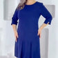 Damska sukienka do pracy Plus Size A-Line