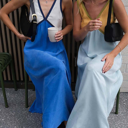 【🎊2025 Nowe produkty】👗V Neck Maxi Sleeveless Dress