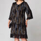 ✨Luźna sukienka damska w pionowe paski – rozmiary plus size