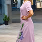 🌺Elegancka luźna sukienka z kwiatowym nadrukiem