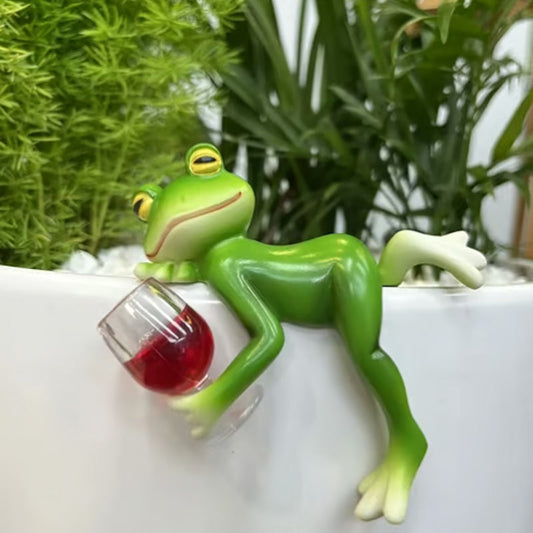 🐸Miniaturowe figurki żab Dekoracje roślinne