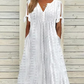 👗Elegancka damska sukienka z dekoltem w szpic