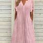 👗Elegancka damska sukienka z dekoltem w szpic