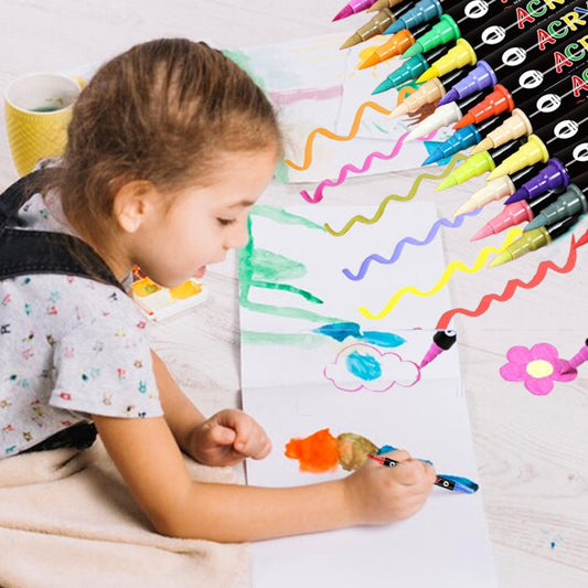 Zestaw dwukolorowych ołówków akwarelowych z podwójną końcówką