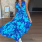 👗Modna damska sukienka bez rękawów z nadrukiem