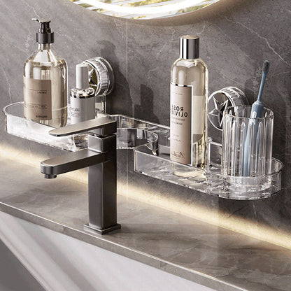 Wielofunkcyjny organizer z przyssawkami do montażu na ścianie bez wiercenia