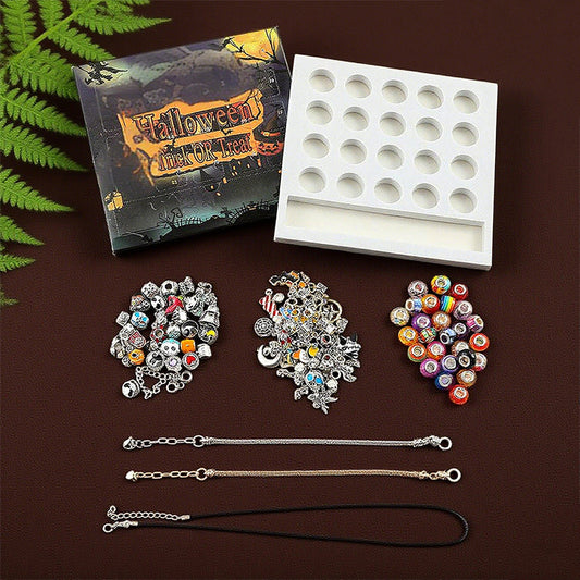 Zestaw bransoletki i naszyjnika DIY dla dzieci na Halloween