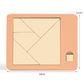🧩 Drewniane puzzle Tangram – 7 kolorowych geometrycznych kształtów do kreatywnej nauki i rozwoju logicznego myślenia 🔺🔷
