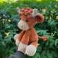 🎄🔥Wzór amigurumi szkockiej krowy wykonanej na szydełku🐮 – zestaw DIY i gotowa pluszowa zabawka