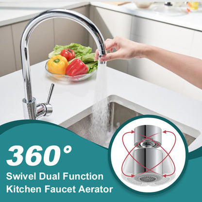 Obrotowy 360° Perlator do Baterii Kuchennej z Podwójną Funkcją
