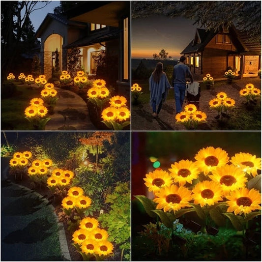 🌻Wodoodporna lampa słoneczna w kształcie słonecznika