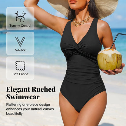🩱Damska jednoczęściowa kostium kąpielowy modelujący sylwetkę🌞🌴
