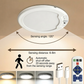 🔥🔋 Ładowalna lampa sufitowa LED z czujnikiem ruchu 💡✨