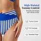 👙 Bikini w blokach kolorów S-3XL: stylowy i modelujący dwuczęściowy kostium kąpielowy