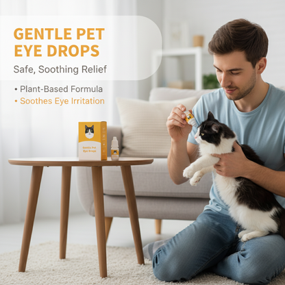🏆Ostatni dzień: kup 2, a 3. otrzymasz gratis!!🐕👁️Łagodne krople do oczu dla psów i kotów | Neutralne pH, formuła niepowodująca pieczenia – łagodzą stany zapalne, usuwają zacieki pod oczami i odświeżają oczy pupila.