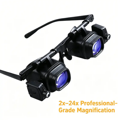 ⏳Oferta ograniczona czasowo⏰Precyzyjna lupa LED do elektroniki i rękodzieła – regulowana podstawka i powiększenie 10–20x – jasne światło bez konieczności trzymania w ręku – idealna do lutowania, naprawy zegarków lub malowania miniatur 🛠️