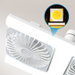 Nowoczesna lampa sufitowa LED 2‑w‑1 z wentylatorem