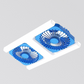 Nowoczesna lampa sufitowa LED 2‑w‑1 z wentylatorem