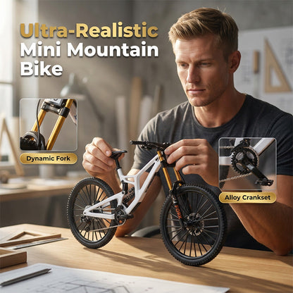 🚲 Miniaturowy model roweru górskiego wykonany ze stopu metali – zabawka dla dzieci