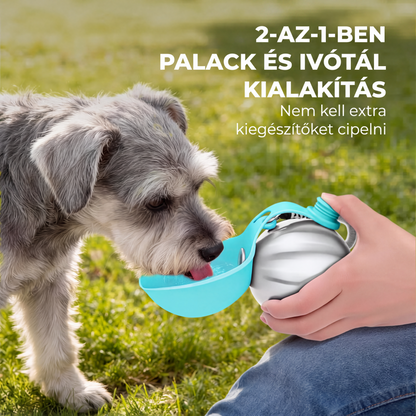 🐕💧 Przenośna butelka do pojenia psów „2 w 1” dla psów małych ras – szczelna i kompaktowa