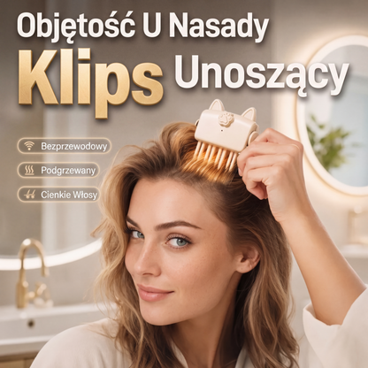 🔥💇Bezprzewodowa lokówka, przenośne urządzenie do stylizacji włosów przeznaczone specjalnie do cienkich i miękkich włosów