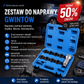 🔩 10-częściowy zestaw narzędzi naprawczych do gwintów w przemyśle motoryzacyjnym
