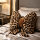 🐆 50% zniżki🎀 Poduszka dekoracyjna z kokardką w panterkę