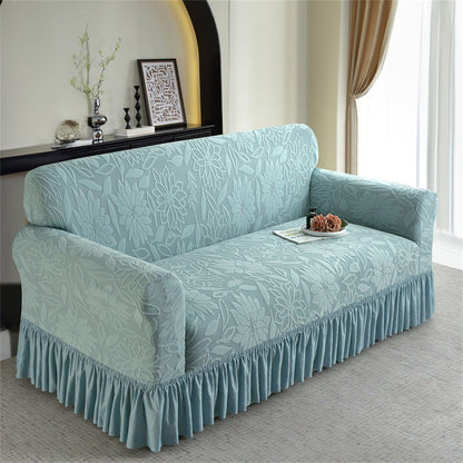 Nowa Sofa w 5 Minut! Elastyczny Pokrowiec z Falbanką – Chroni przed Kurzem, Plamami i Zużyciem, Na Pobranie🛋️