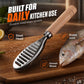 🐟【1+1 gratis】Skrobak do ryb ze stali nierdzewnej z drewnianą rączką