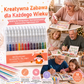 🖊️ Brokatowe długopisy żelowe z wysuwaną końcówką – idealne do dziennika i szkiców! ✨