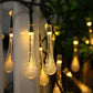 ✨💡Bezprzewodowe Łańcuchy Świetlne Kropelki Wody – Solarne, Wodoodporne, Idealne na Taras i Do Ogrodu🎄