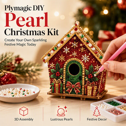 🎄 3D Pearl Art Zestaw Świąteczny – 50% Zniżki! DIY Rękodzieło, Prezent dla Całej Rodziny ✨