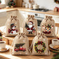 🎄 Torebki na Prezenty ze Sznurkiem – Stylowe, Wielokrotnego Użytku, Idealne na Święta 🎁
