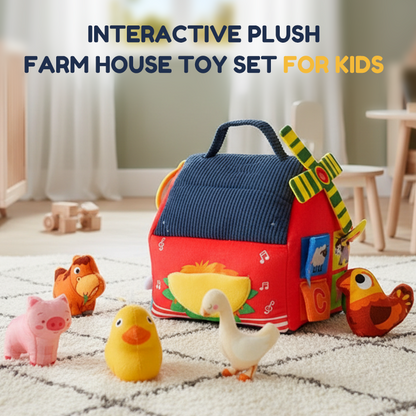 🏠 Interaktywny pluszowy zestaw do zabawy w farmę dla dzieci
