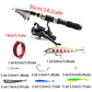 🎣 50% taniej 🧰 Kompletny zestaw wędkarski podróżny z torbą