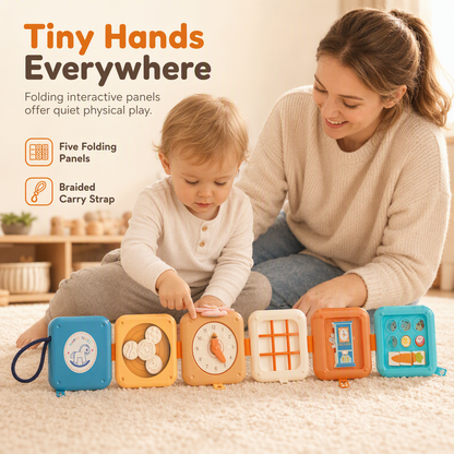 🧸 50% ZNIŻKI! 🎈 Sensoryczna piłka aktywnościowa i kostka edukacyjna – wsparcie wczesnego rozwoju i przenośny design ✨