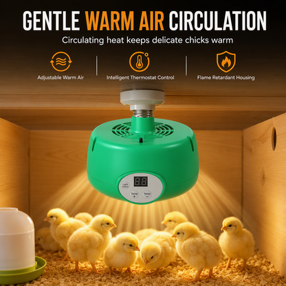 🌡️ Grzejnik do wylęgarni z inteligentną regulacją temperatury – stabilna temperatura dla piskląt i młodych ptaków🐣
