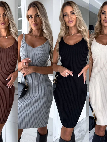 🍂Dzianinowy sweter i sukienka Cami w komplecie✨✨✨