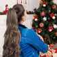 🎅Świąteczna oferta specjalna 🤗Spinana peruka falista z kucykiem